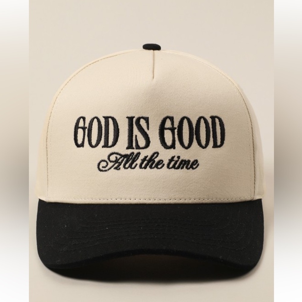 Black and Cream Cap
